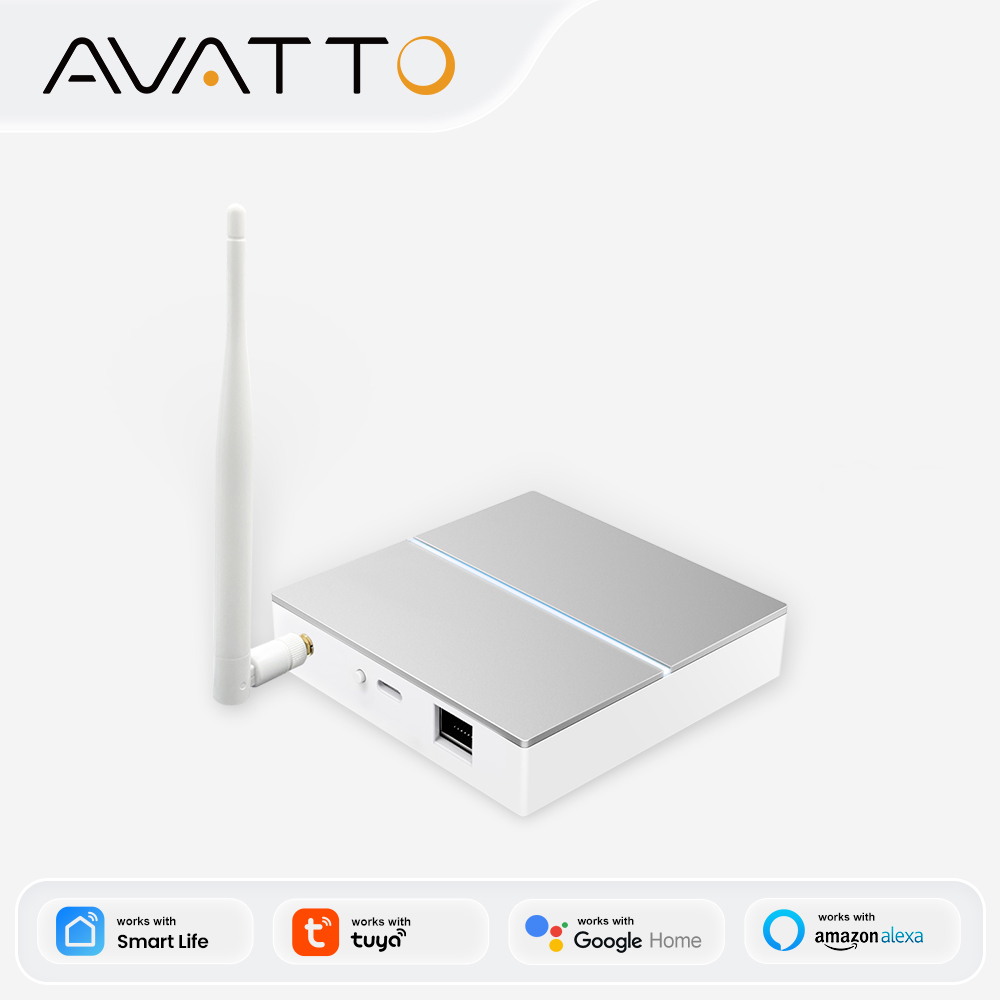 Smart Home Dashboard - AVATTO Tuya ZigBee Gateway con antena