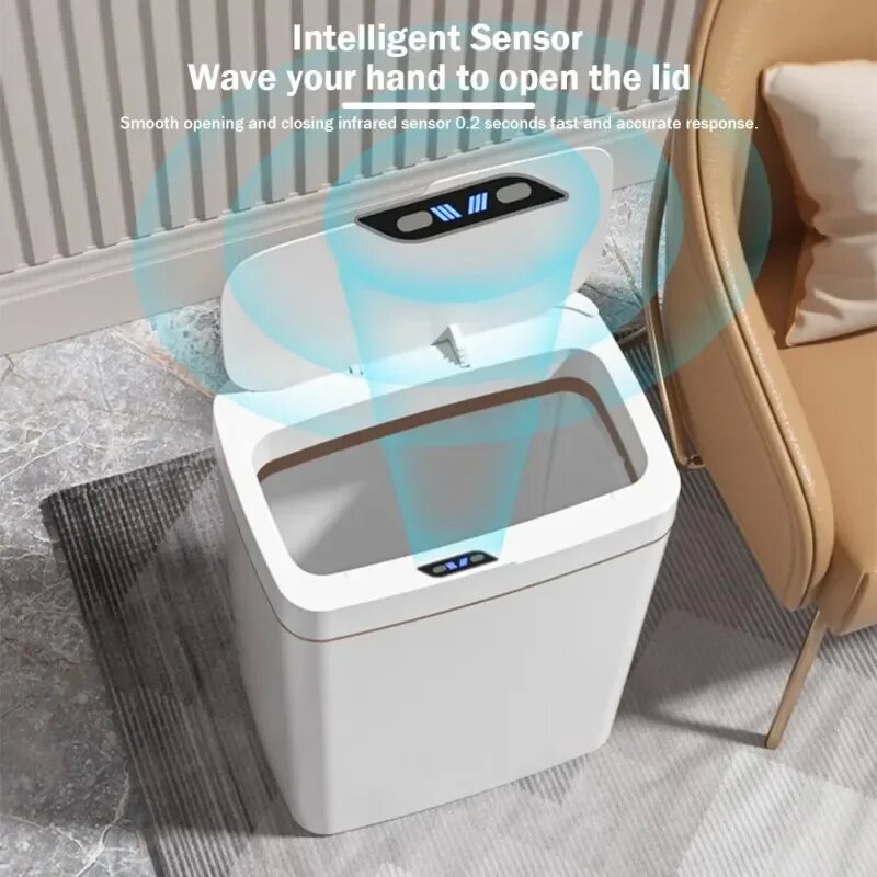 Smart Home Junkie - Bote de basura con sensor inteligente