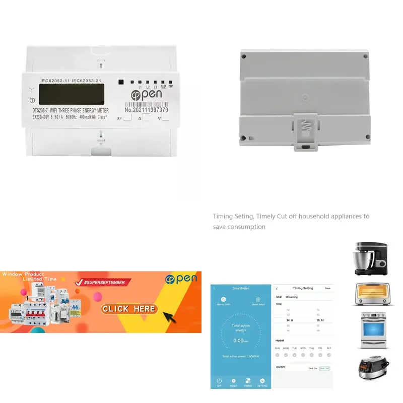 Smart Home Remote Control - Medidor de energía inteligente trifásico con