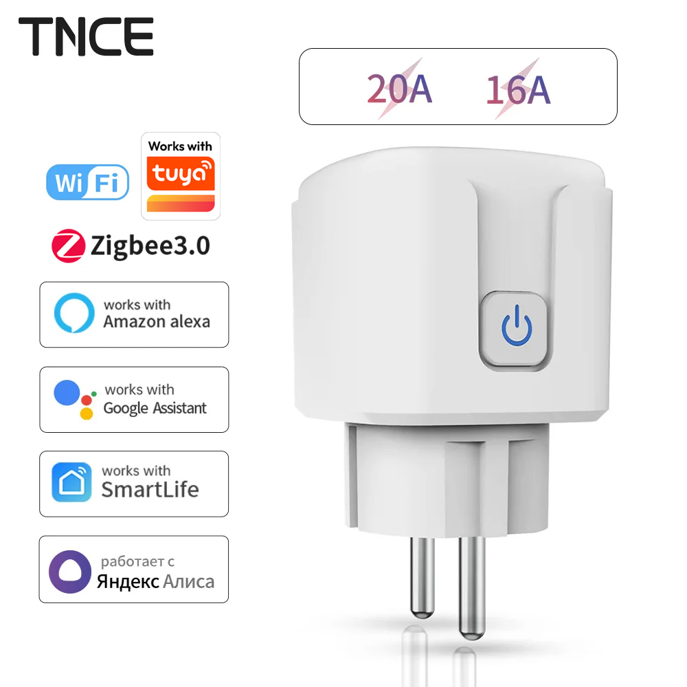 Smart Home Elements - TNCE Tuya WiFi/Zigbee 16A/20A enchufe de