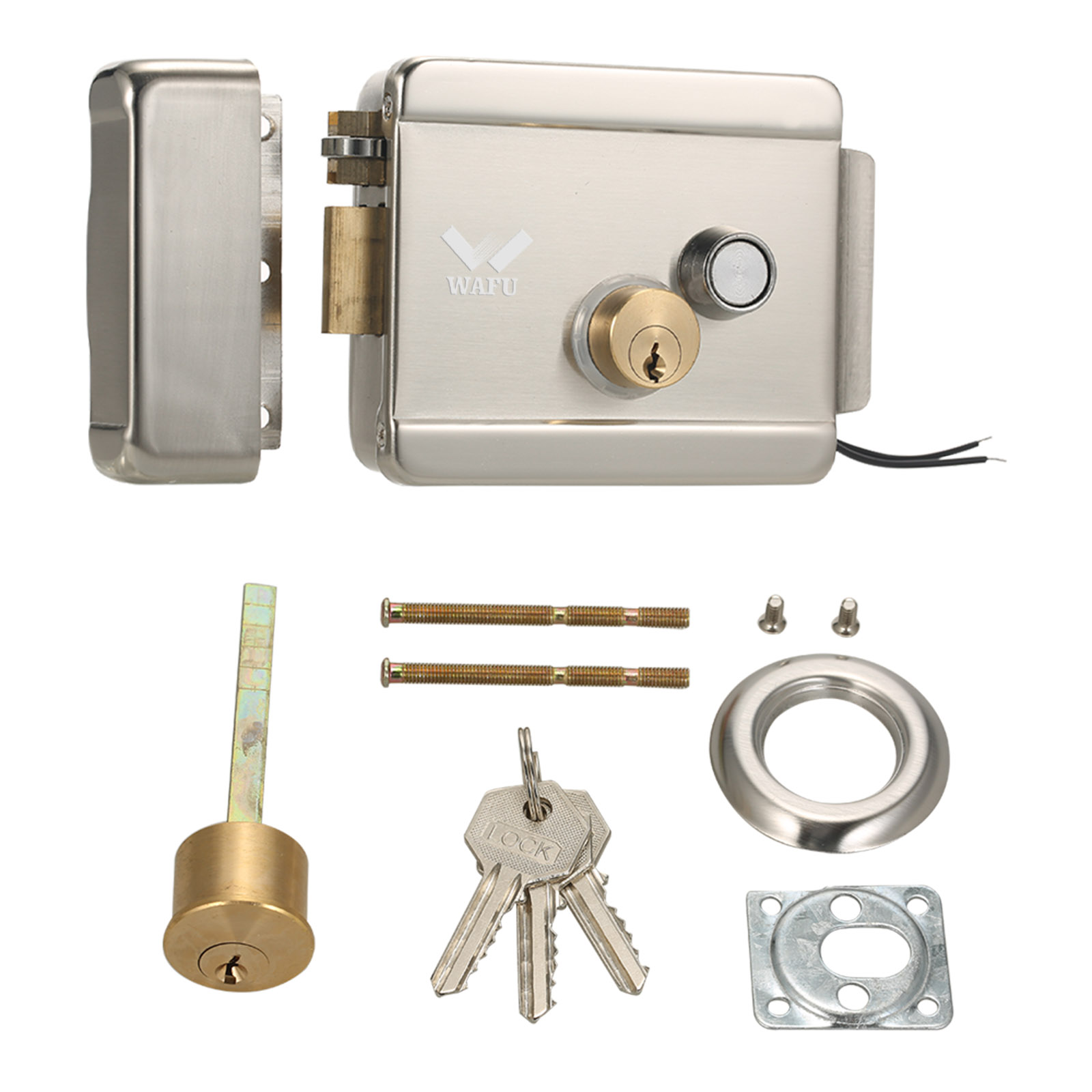 Smart Home Gadgets - WAFU-cerradura de puerta eléctrica inteligente, cerrojo