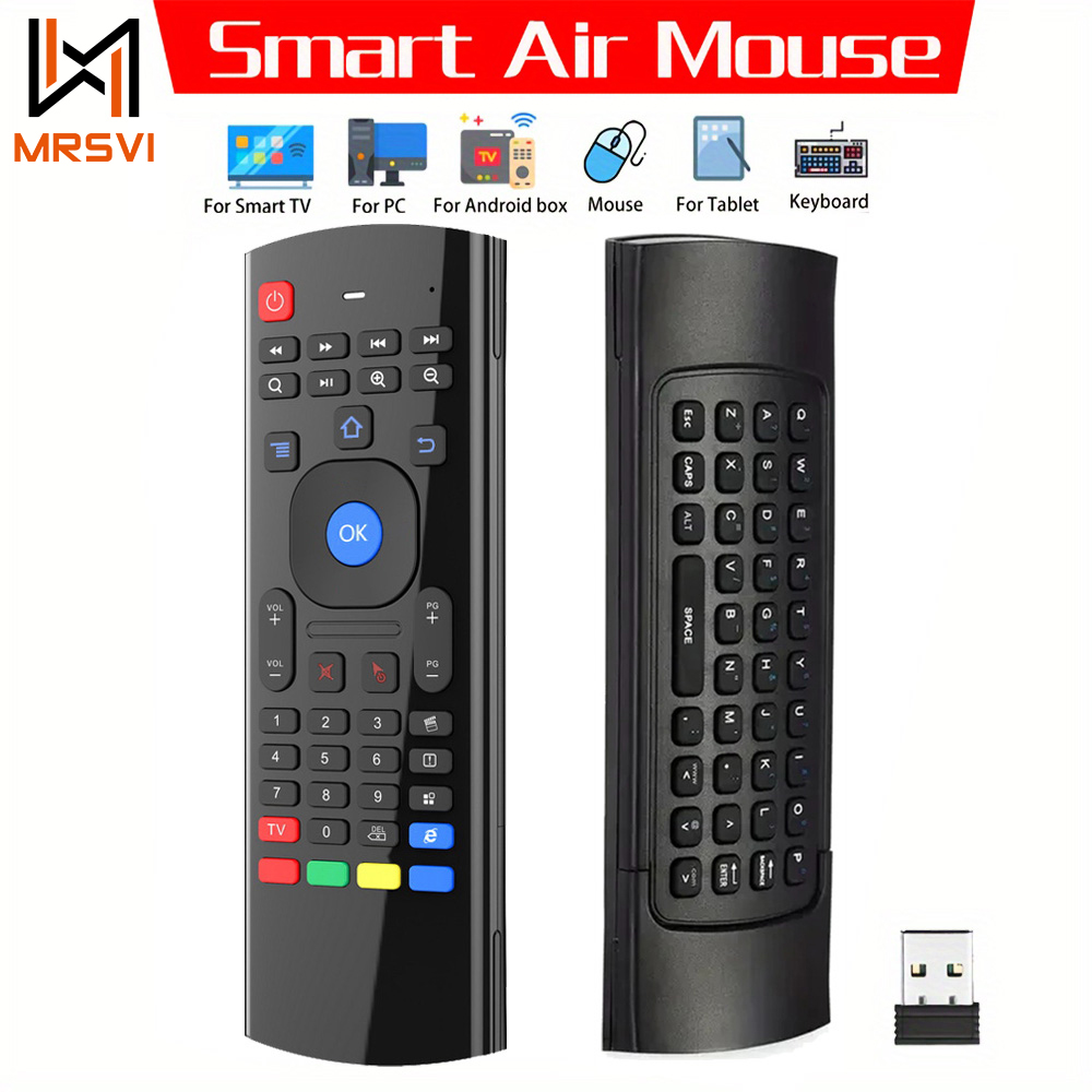 Smart Home Keyboard - Mini teclado inalámbrico Air Mouse, Control