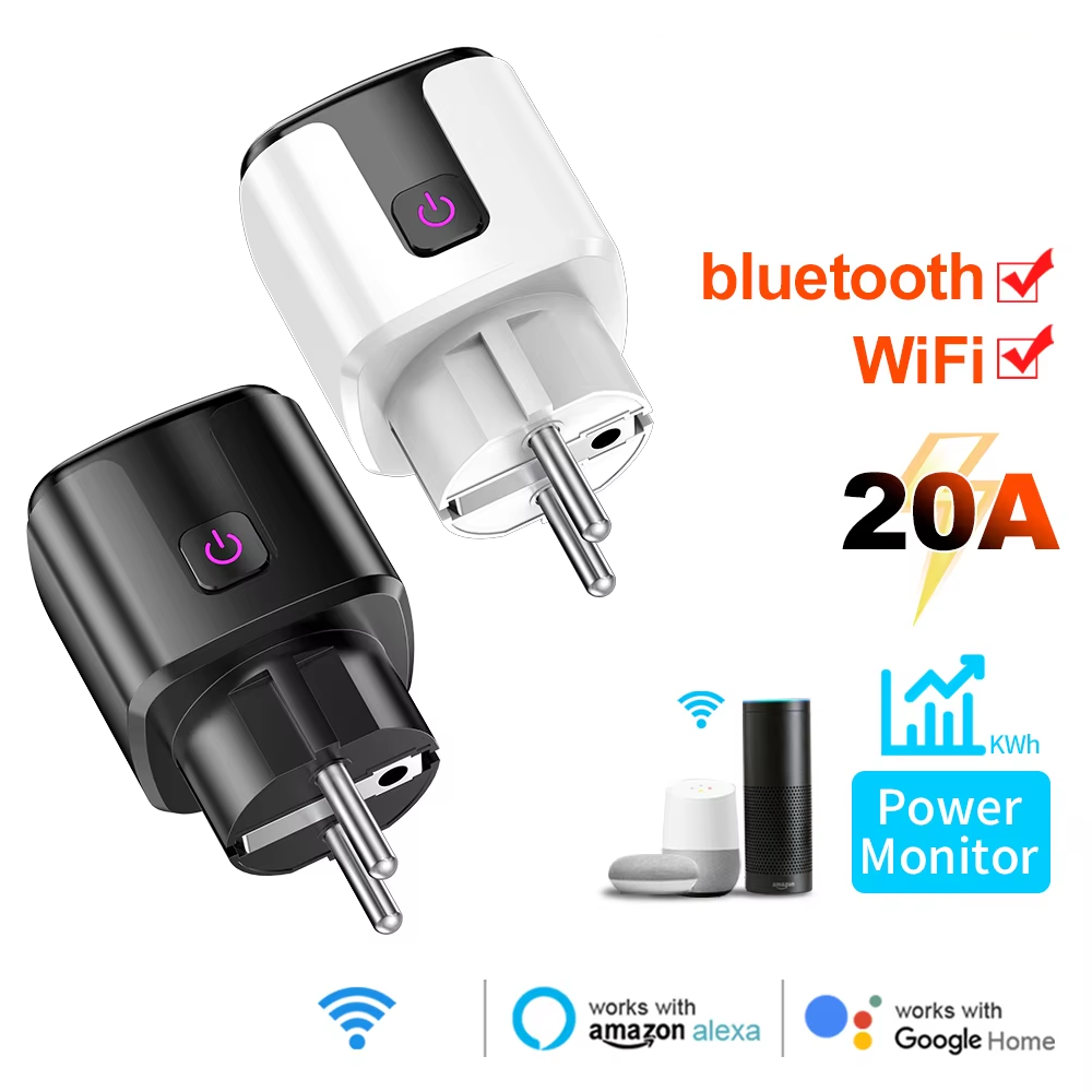 Smart Home Gadgets - Enchufe Inteligente WiFi+Bluetooth de 20A con