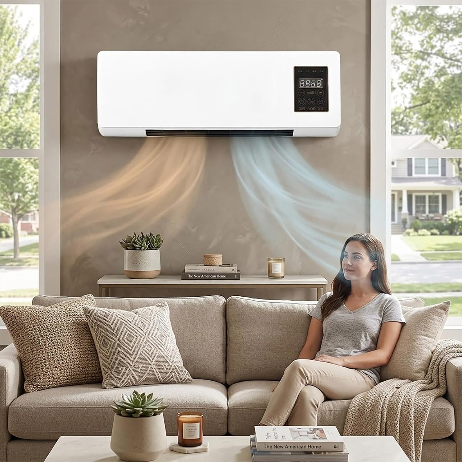 Smart Bathroom Fan - Ventilador de Aire Acondicionado Portátil de