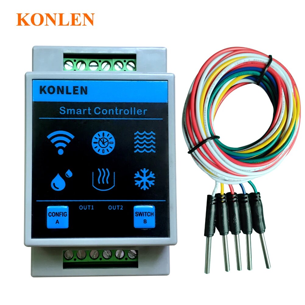 Wifi Water Leak Detector - KONLEN-Sensor de nivel de Agua Tuya,
