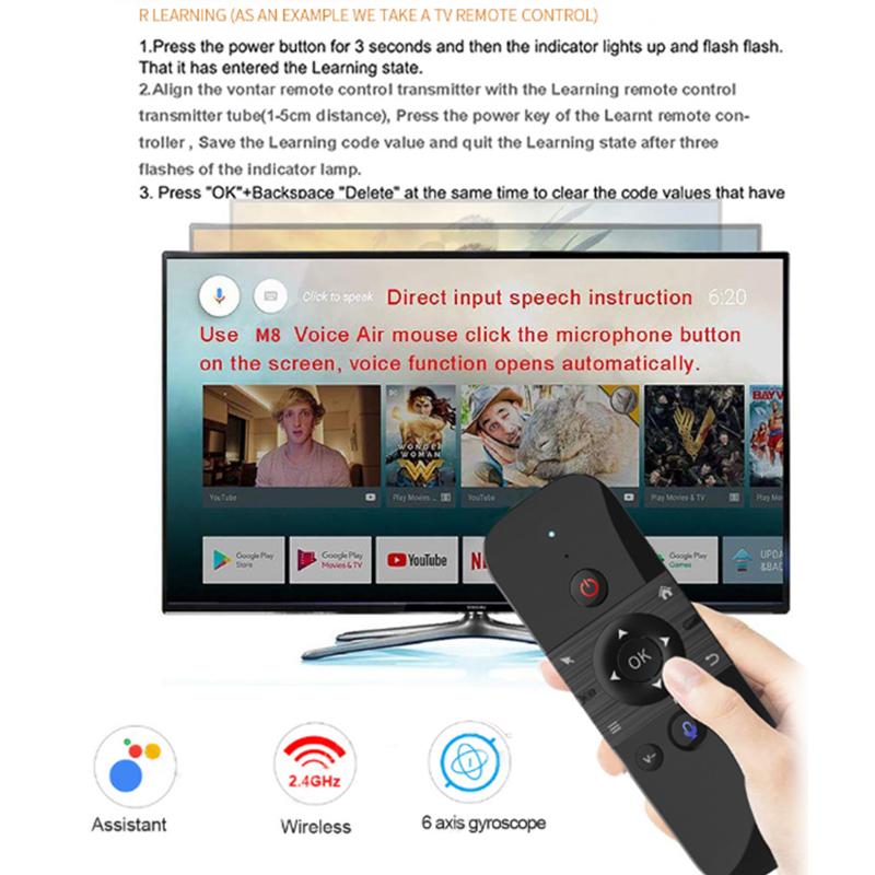 Smart Home Keyboard - Control Remoto por Voz M8 Air
