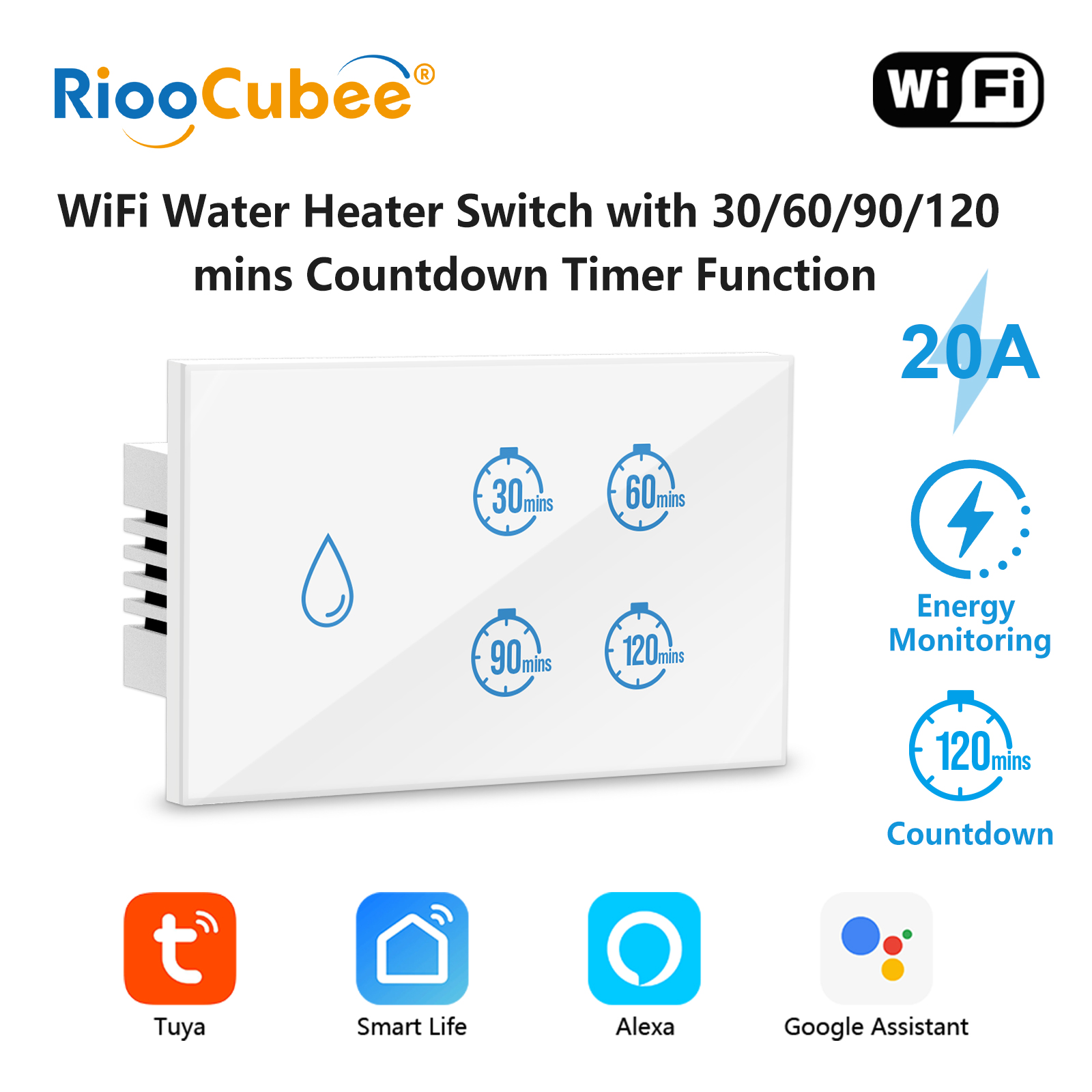 Smart Home Dashboard - RiooCubee Tuya Smart Life 20A calentador