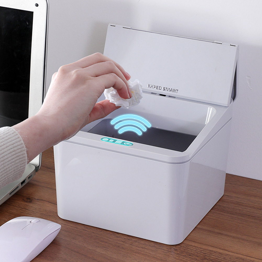 Cubo de basura de escritorio c - Smart Home Junkie reseña y precio