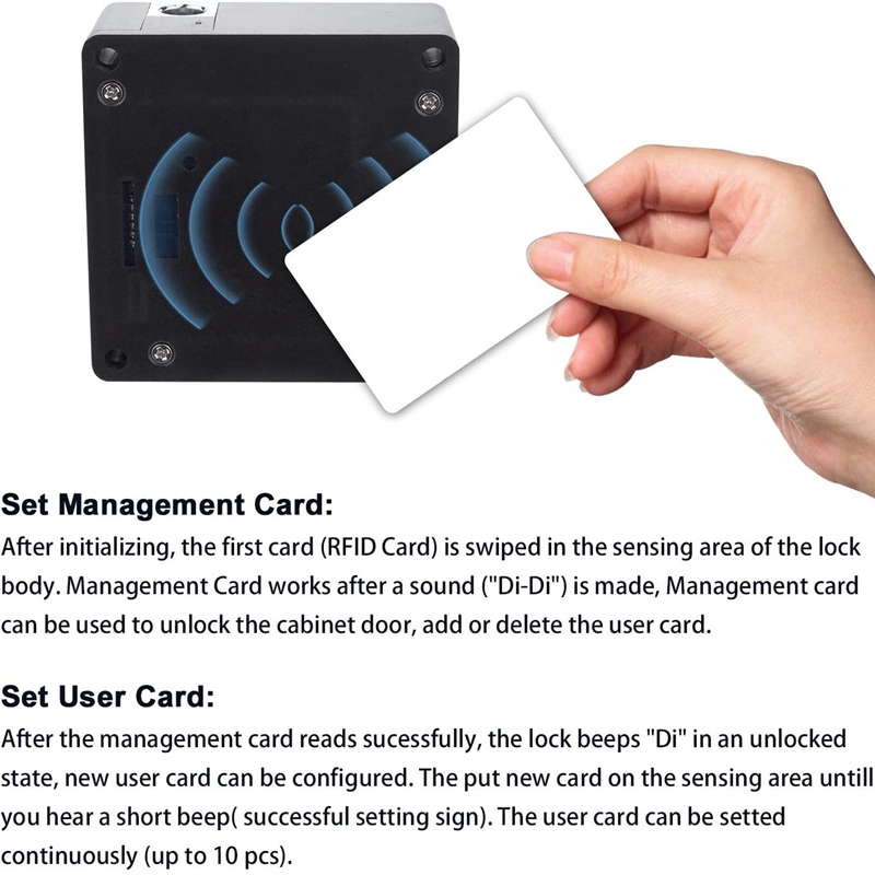 Cerradura electrónica RFID par - Smart Home Logo reseña y precio