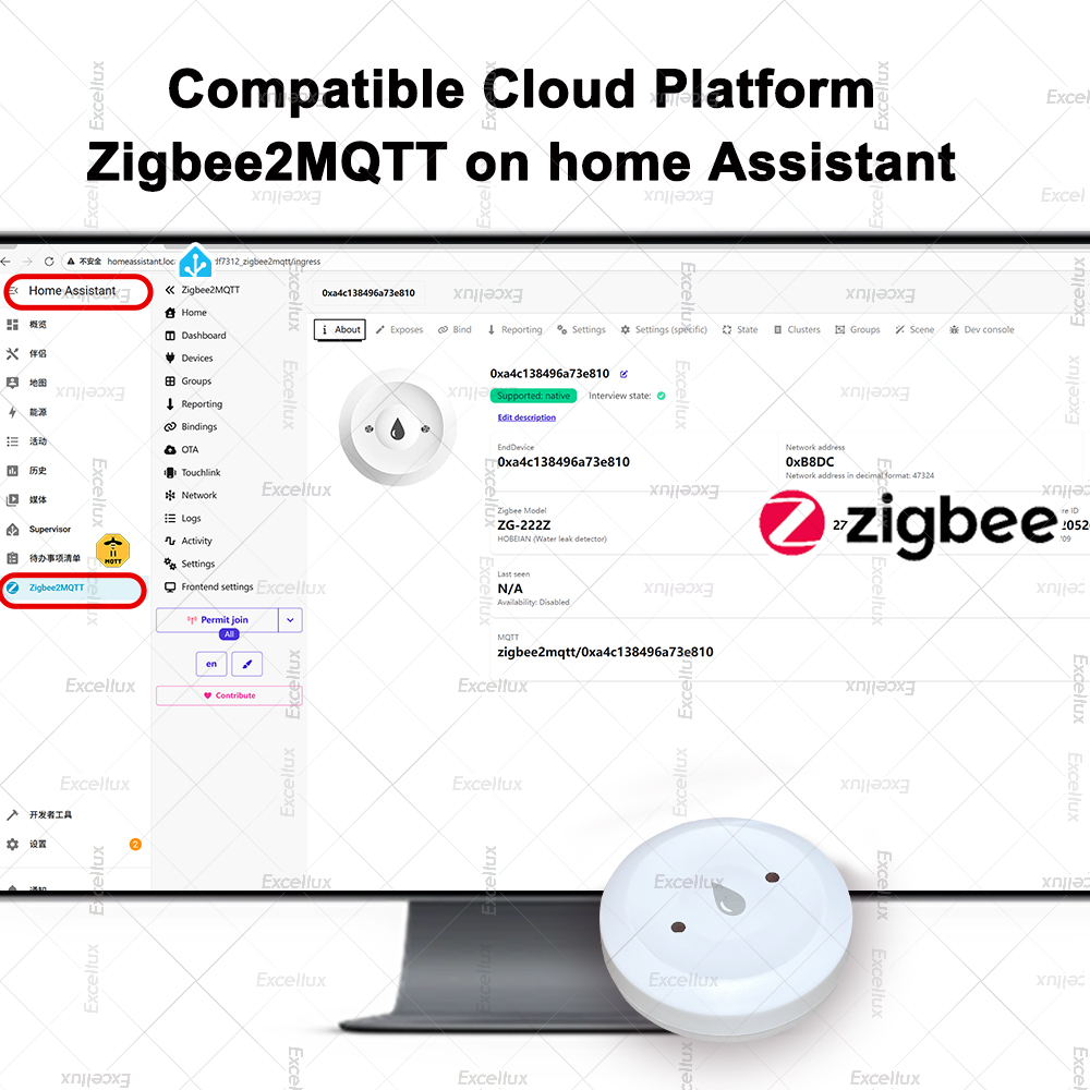 Zigbee-Detector de agua, Senso - Smart Home Gadgets reseña y precio