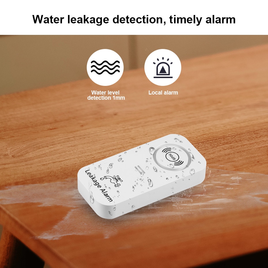 KERUI-Sensor de agua inalámbri - Wifi Water Leak Detector reseña y precio