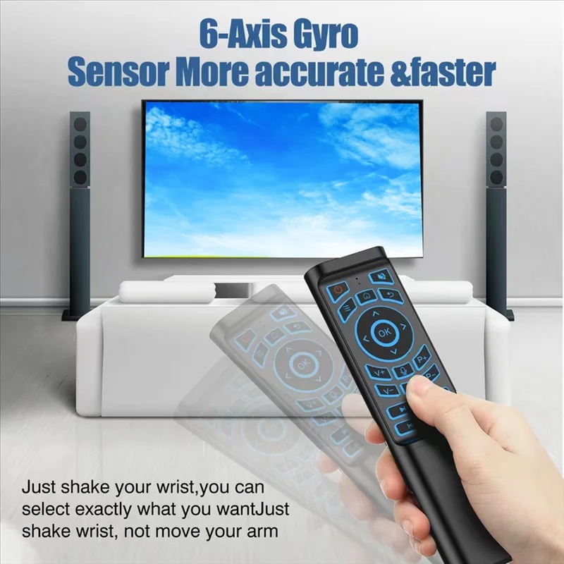 Air Mouse Control remoto giros - Smart Home Keyboard reseña y precio