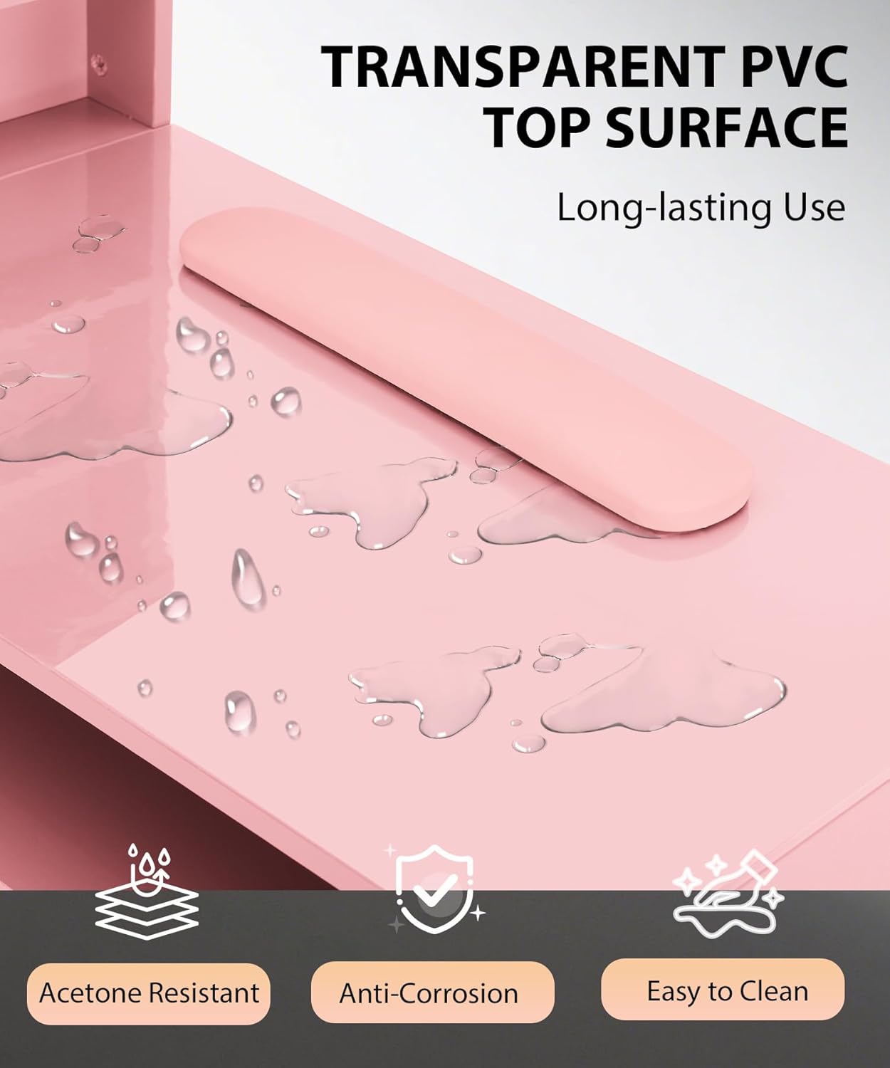 Mesa de Manicura Rosa para Téc - Smart Home Pc reseña y precio