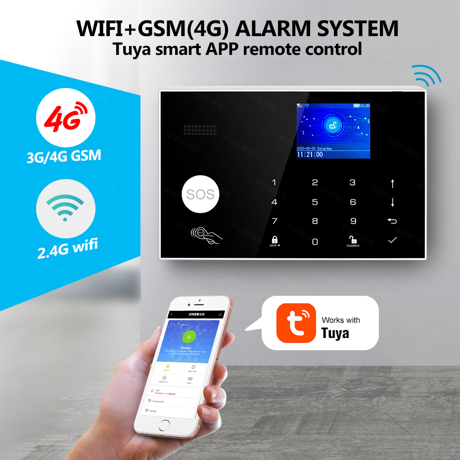 KERUI WiFi + alarma de casa 4G - Smart Home Keyboard reseña y precio