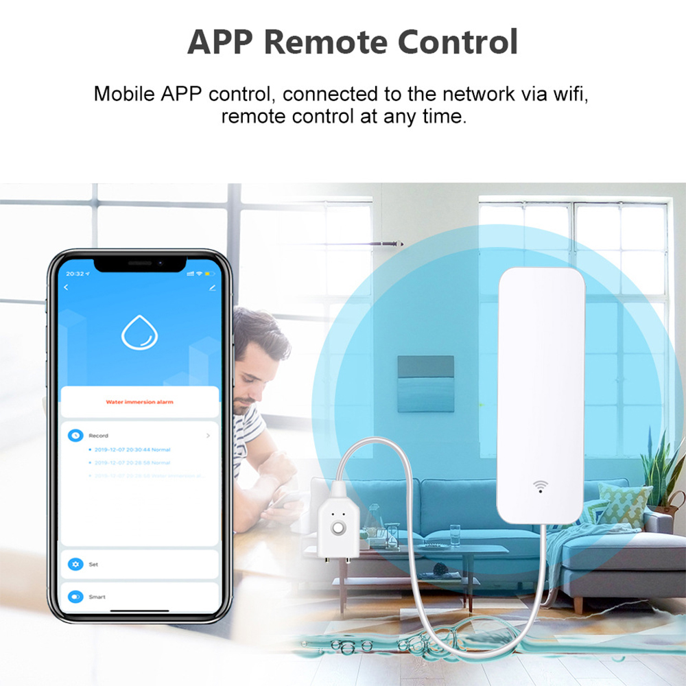 Sensor de fugas de agua WiFi T - Wifi Water Leak Detector reseña y precio