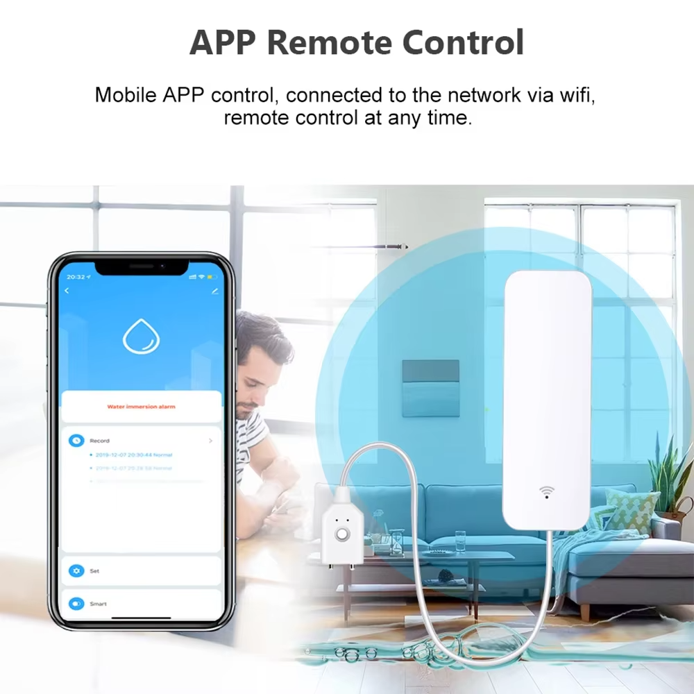 Sensor de Fugas de Agua ZigBee - Wifi Water Leak Detector reseña y precio
