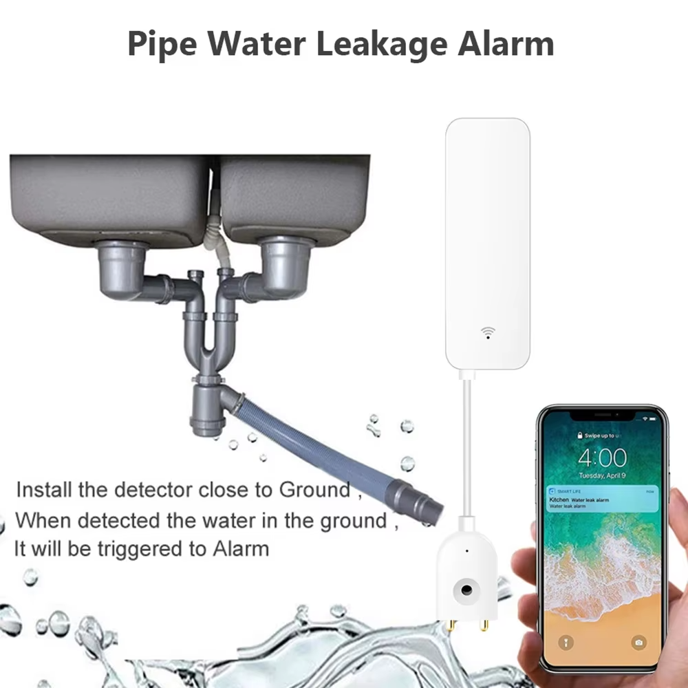 Sensor de Fugas de Agua ZigBee - Wifi Water Leak Detector reseña y precio
