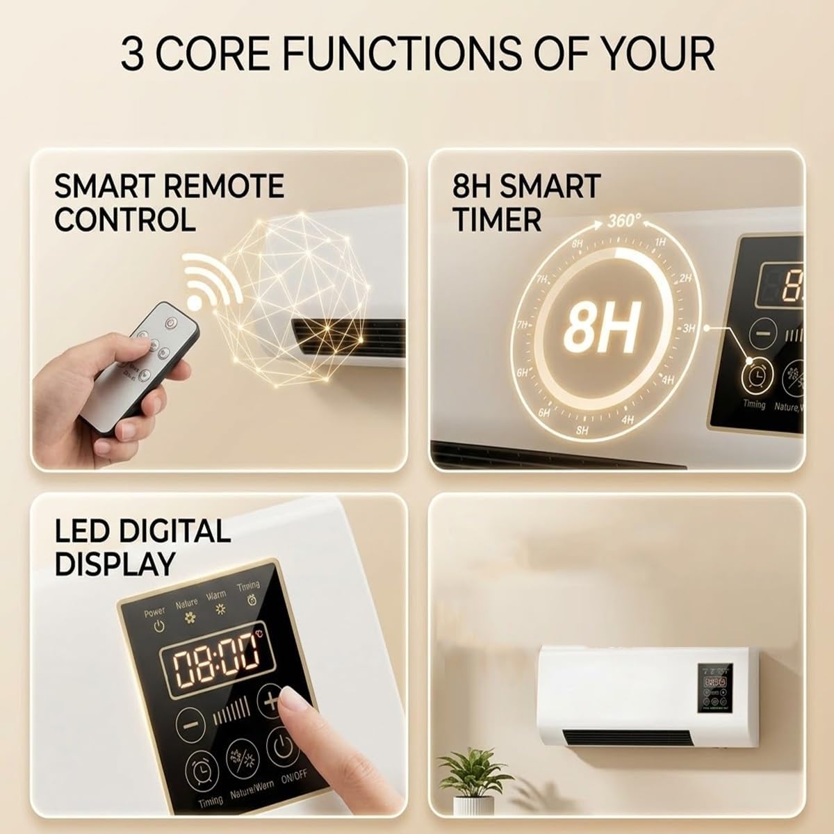 Aire Acondicionado de Pared de - Smart Bathroom Fan reseña y precio