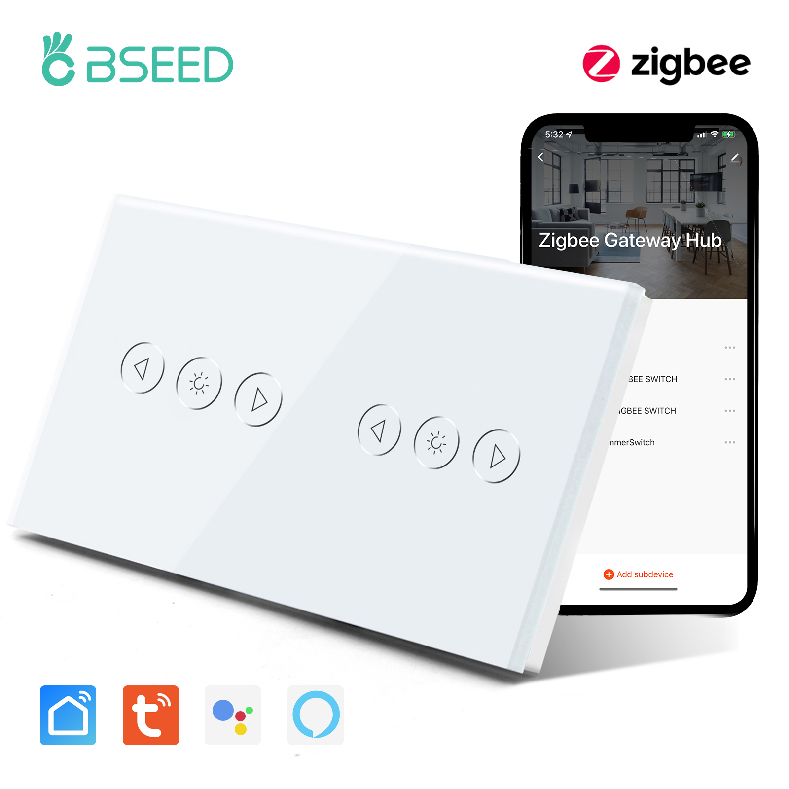BSEED-interruptores de atenuac - Smart Home Dashboard reseña y precio