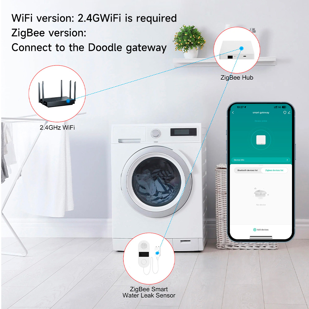 Detector de fugas de agua con  - Wifi Water Leak Detector reseña y precio