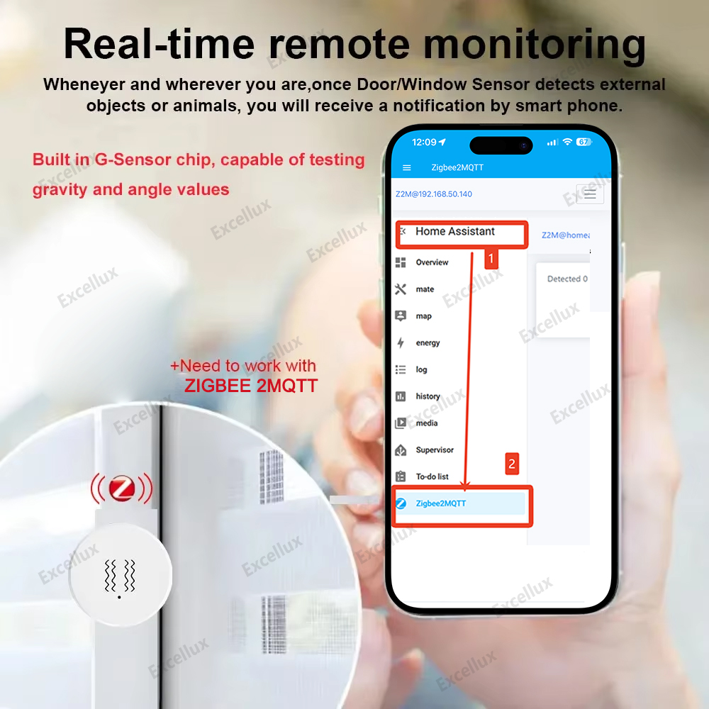 Sensor de vibración inteligent - Smart Home Gadgets reseña y precio