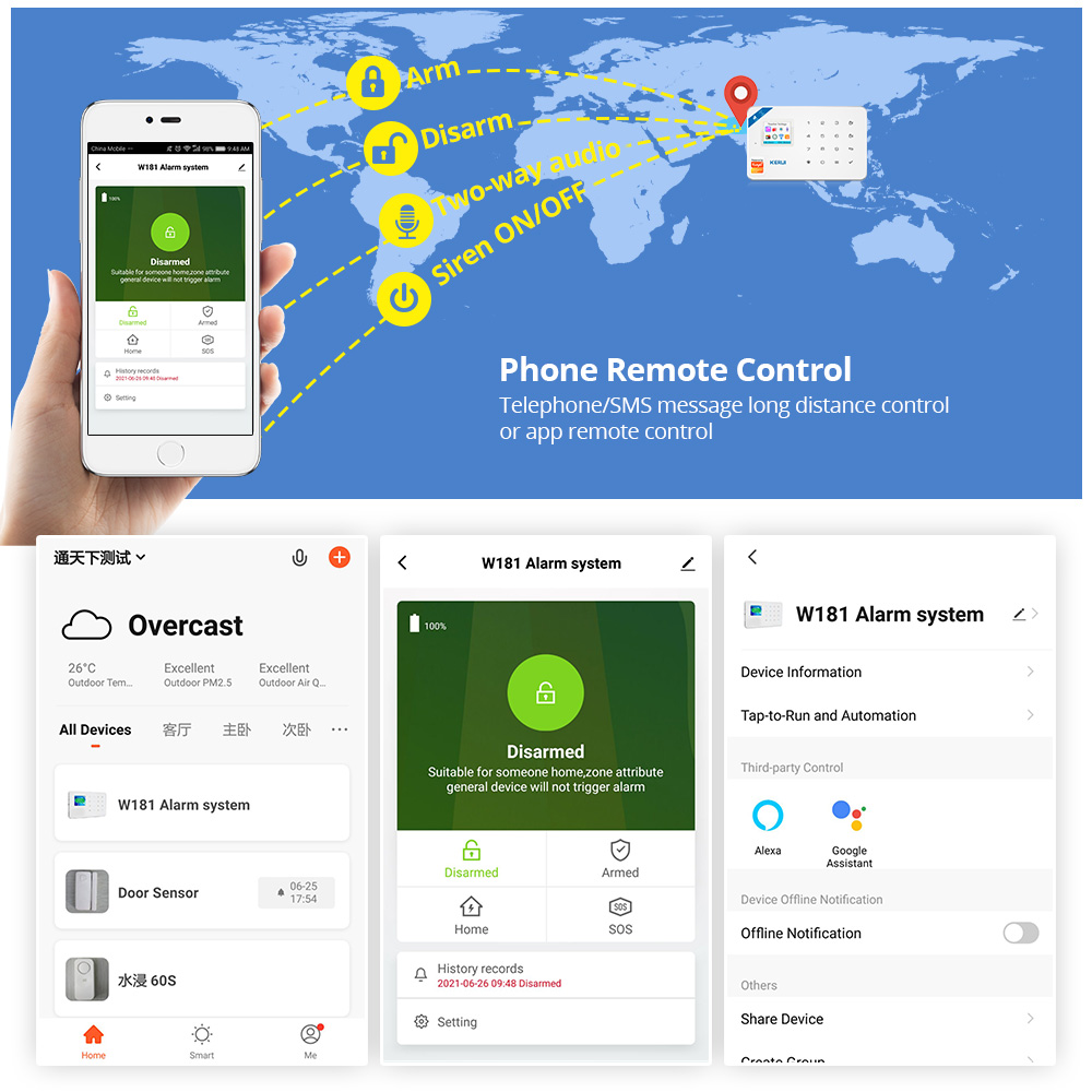 KERUI-Kit de sistema de alarma - Home Automation Kit reseña y precio