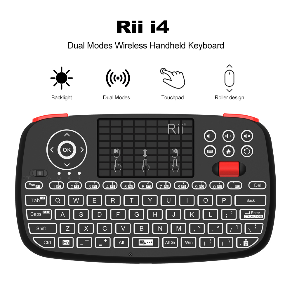 Teclado Inalámbrico Rii I4 Min - Smart Home Keyboard reseña y precio