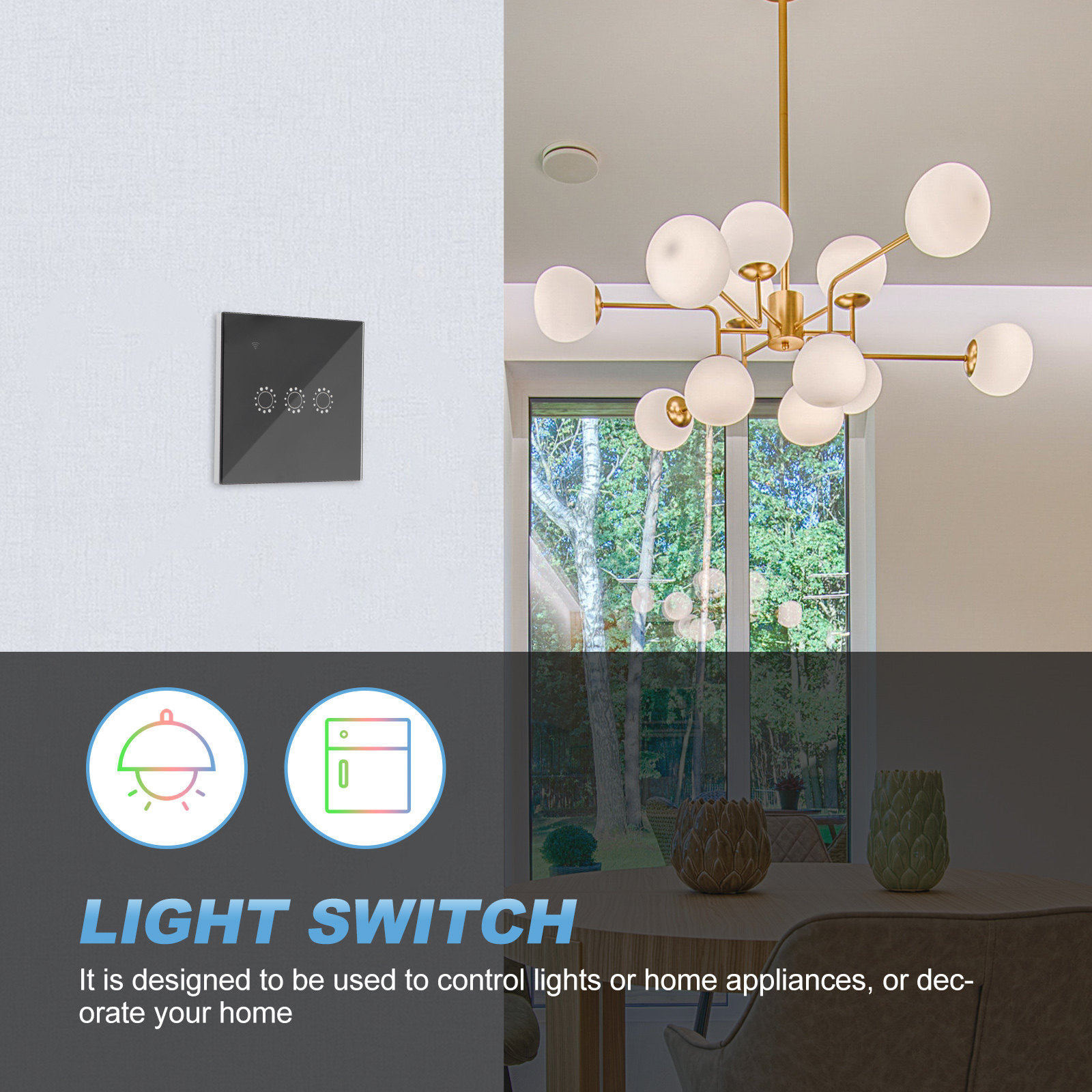 Panel de Interruptores Táctile - Smart Home Panel reseña y precio